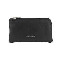 No Limits Pouch Keyring, For Men and Women, In Genuine Leather, 2 Zip Pockets and 2 Rings, With Box