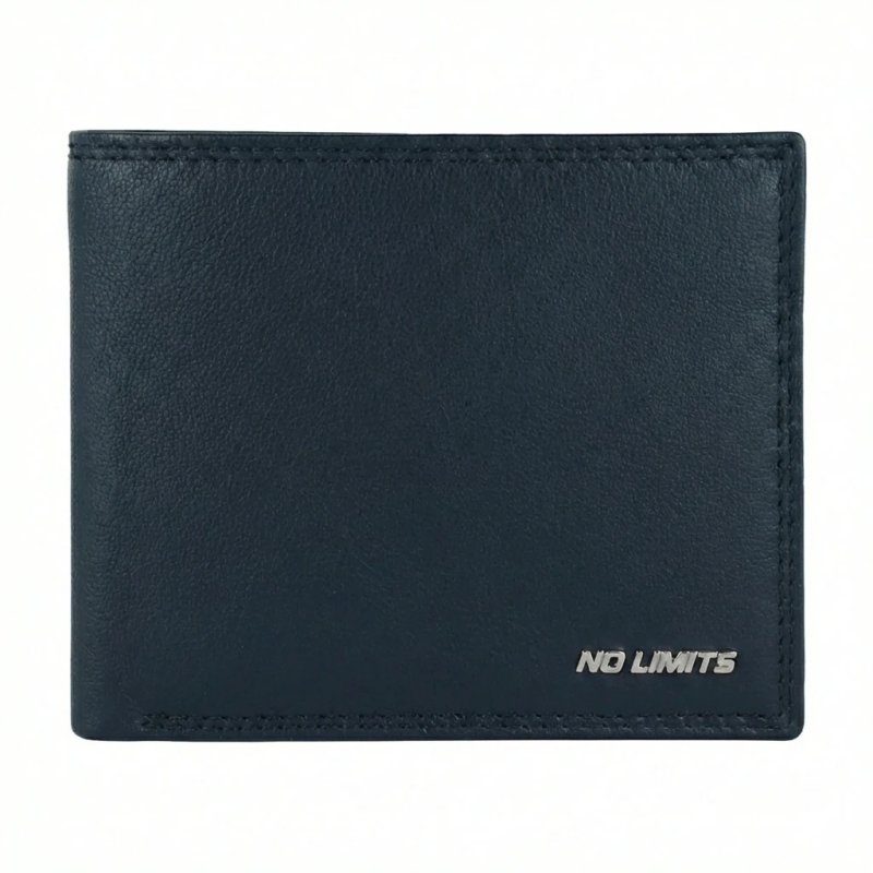 No Limits Portefeuille Homme en Cuir Véritable, Protection RFID, Porte-cartes de Crédit, Poche à Monnaie, Élégant avec Boîte