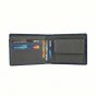 No Limits Men's Wallet in Genuine Leather, RFID Protection, Credit Card Holder, Coin Purse, Elegant With Box — front view