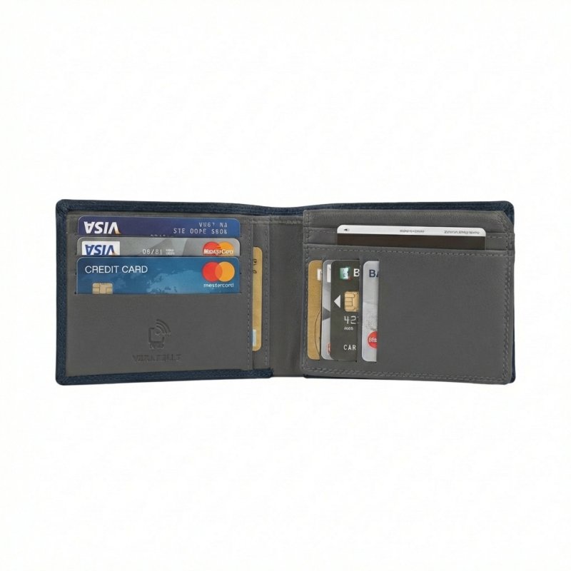No Limits Cartera Hombre en Piel Auténtica, Protección RFID, Tarjetero de Crédito, Elegante con Caja, SIN PORTAMO… — vista 12