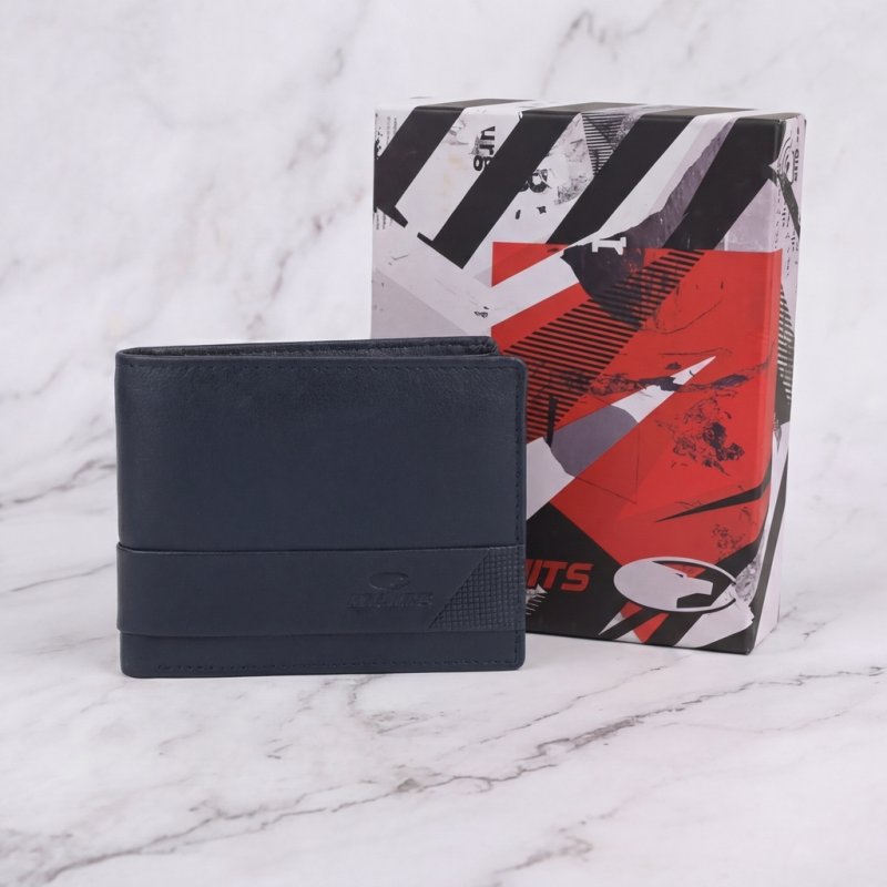 No Limits Men's Wallet in Genuine Leather, RFID Protection, With Coin Pocket, Card Holder, Elegant, With Box — view 15