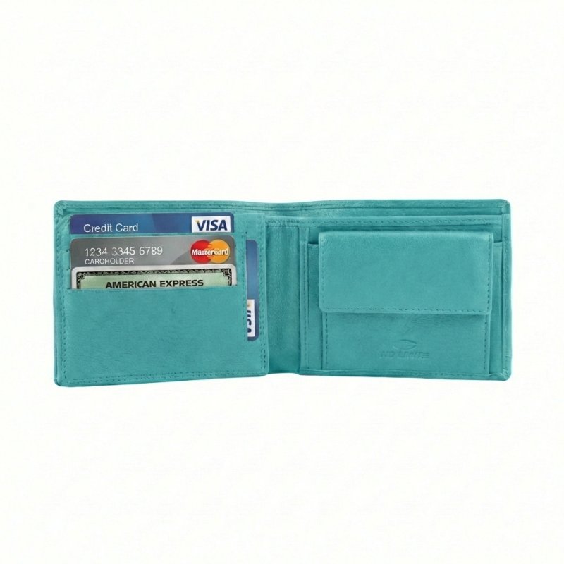No Limits Cartera Hombre en Piel Auténtica, PROTECCIÓN RFID, con Portamonedas, Tarjetero de Crédito, Elegante, co… — vista 22