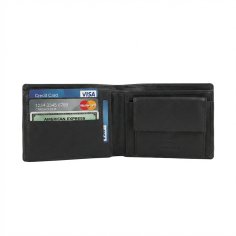 No Limits Men's Wallet in Genuine Leather, RFID Protection, With Coin Pocket, Elegant and Casual, With Box 2
