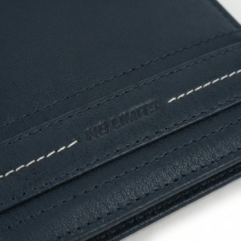 No Limits Men's Wallet in Genuine Leather, RFID Protection, With Coin Pocket, Elegant and Casual, With Box — view 17