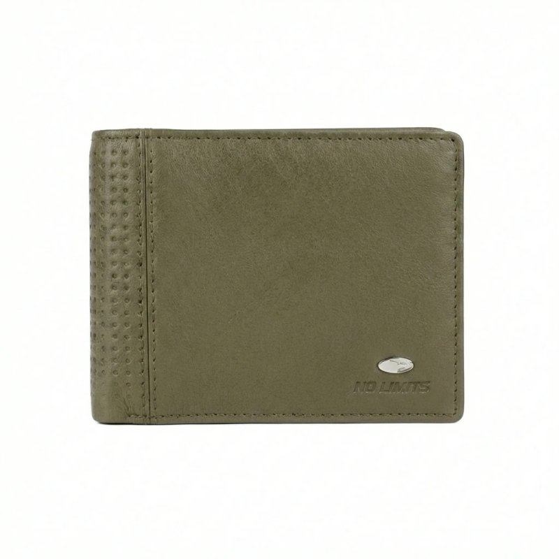 No Limits Geldbörse Herren aus echtem Leder, RFID-SCHUTZ, mit Münzfach, Elegant und Casual, mit Box