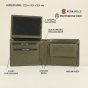 No Limits Men's Wallet in Genuine Leather, RFID Protection, With Coin Pocket, Elegant and Casual, With Box — back view
