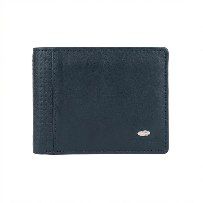 No Limits Cartera Hombre en Piel Auténtica, PROTECCIÓN RFID, con Portamonedas, Elegante y Casual, con Caja — vista 9