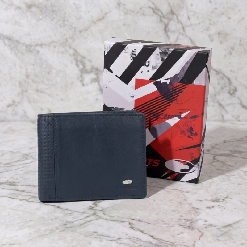 No Limits Men's Wallet in Genuine Leather, RFID Protection, With Coin Pocket, Elegant and Casual, With Box — view 27