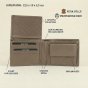 No Limits Cartera Hombre en Piel Auténtica, PROTECCIÓN RFID, con Portamonedas, Elegante y Casual, con Caja — vista trasera