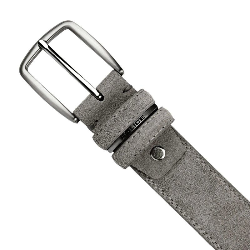 Police Suede Belt for Men and Women, Genuine Leather, Shortenable, 3.5 cm High — view 27