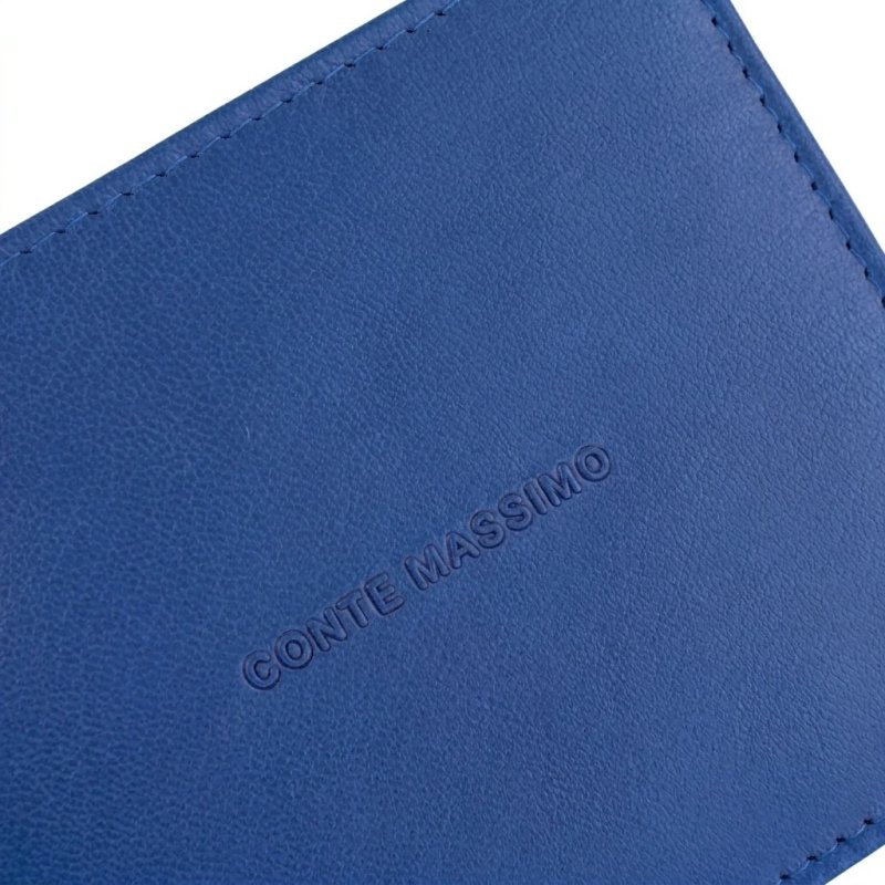 Conte Massimo Herren-Geldbörse aus echtem Leder, handgefertigt, mit RFID-Schutz und Geschenkbox — Ansicht 70