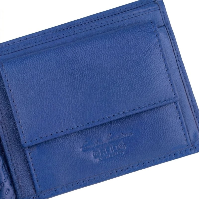 Conte Massimo Men's Wallet in Genuine Leather, Handmade, With RFID Protection and Gift Box — view 71