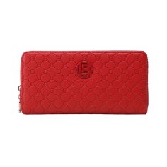 Laura Biagiotti Portefeuille Femme Grand en PU, avec Porte-Monnaie et Fermeture Zippée Intégrale, avec Boîte Cadeau