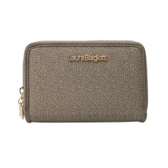 Laura Biagiotti Cartera de Mujer en PU, con Monedero y Cierre Perimetral, Textura Craquelada, con Caja de Regalo