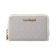 Laura Biagiotti Women's Wallet in PU, with Coin Purse and Zip-Around Closure, Crackle Texture, with Gift Box 2