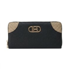 Laura Biagiotti Damen-Geldbörse aus PU, Design mit goldenem Logo, mit Münzfach und Geschenkbox