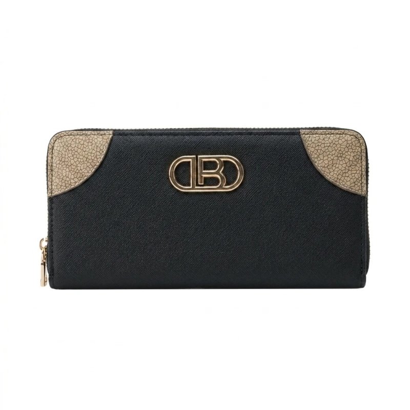 Laura Biagiotti Portefeuille Femme en PU, Design avec Logo Doré, avec Porte-Monnaie et Boîte Cadeau