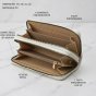 EC Contemporary Coveri Women's Wallet in PU, Zip Around Closure, Artistic Graphic With Gift Box — front view