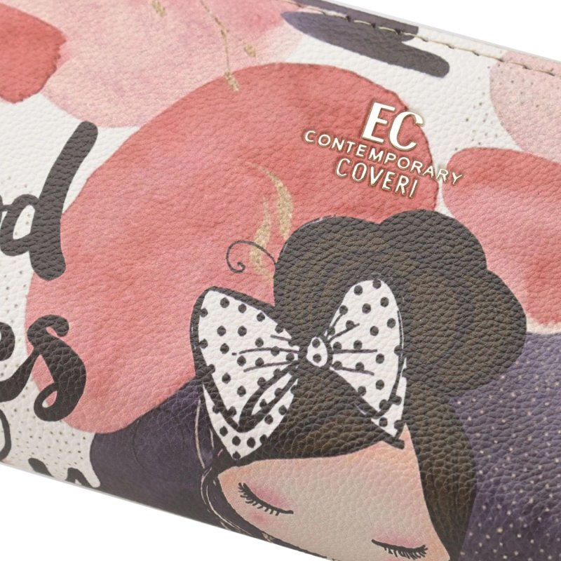 EC Contemporary Coveri Cartera de Mujer en PU, con Cierre Perimetral, Gráfico Artístico, con Caja de Regalo — vista 12