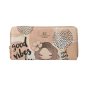 EC Contemporary Coveri Women's Wallet in PU, Zip Around Closure, Artistic Graphic With Gift Box