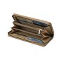 EC Contemporary Coveri Women's Wallet in PU, Zip Around Closure, Artistic Graphic With Gift Box — front view
