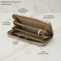 EC Contemporary Coveri Women's Wallet in PU, Zip Around Closure, Artistic Graphic With Gift Box — view 15