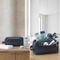 Biagiotti Herren-Necessaire, Multifunktions-Reise-Beauty-Case aus PU mit Griff, Weiche Trousse, Groß — Detail