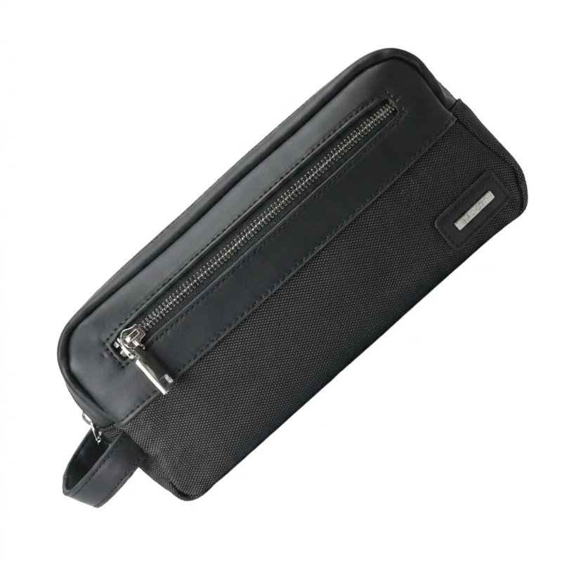 Biagiotti Hombre Pochette de Mano, Neceser Multiusos de Viaje para Hombre y Mujer, en PU con Asa, Bolsa Blanda, Gr… — vista 9