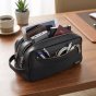 Biagiotti Herren-Necessaire, Multifunktions-Reise-Beauty-Case aus PU mit Griff, Weiche Trousse, Groß — Ansicht 12