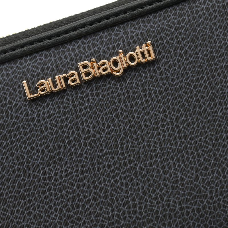 Laura Biagiotti Women's Wallet in PU, with Coin Purse and Zip-Around Closure, Crackle Texture, with Gift Box — view 11