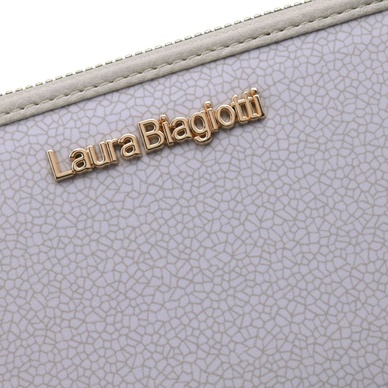Laura Biagiotti Damen-Geldbörse aus PU, mit Münzfach und Rundum-Reißverschluss, Crackle-Optik, mit Geschenkbox — Ansicht 17