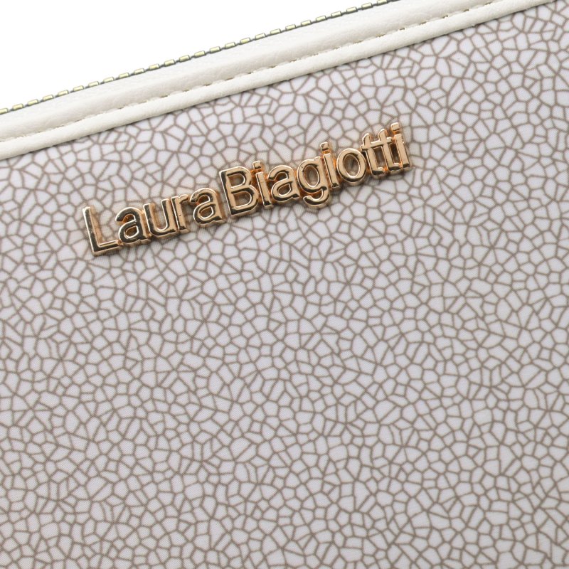 Laura Biagiotti Women's Wallet in PU, with Coin Purse and Zip-Around Closure, Crackle Texture, with Gift Box — view 23