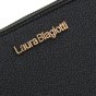 Laura Biagiotti Damen-Geldbörse aus PU, mit Münzfach und Rundum-Reißverschluss, Crackle-Optik, mit Geschenkbox — Detail
