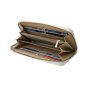 Laura Biagiotti Portefeuille Femme en PU, avec Porte-Monnaie et Fermeture Zippée Intégrale, Texture Craquelée, avec… — vue 14