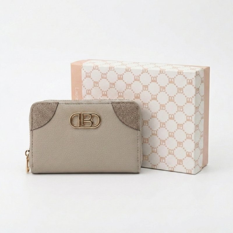 Laura Biagiotti Cartera de Mujer en PU, Diseño con Logo Dorado, con Monedero y Caja de Regalo — vista 24