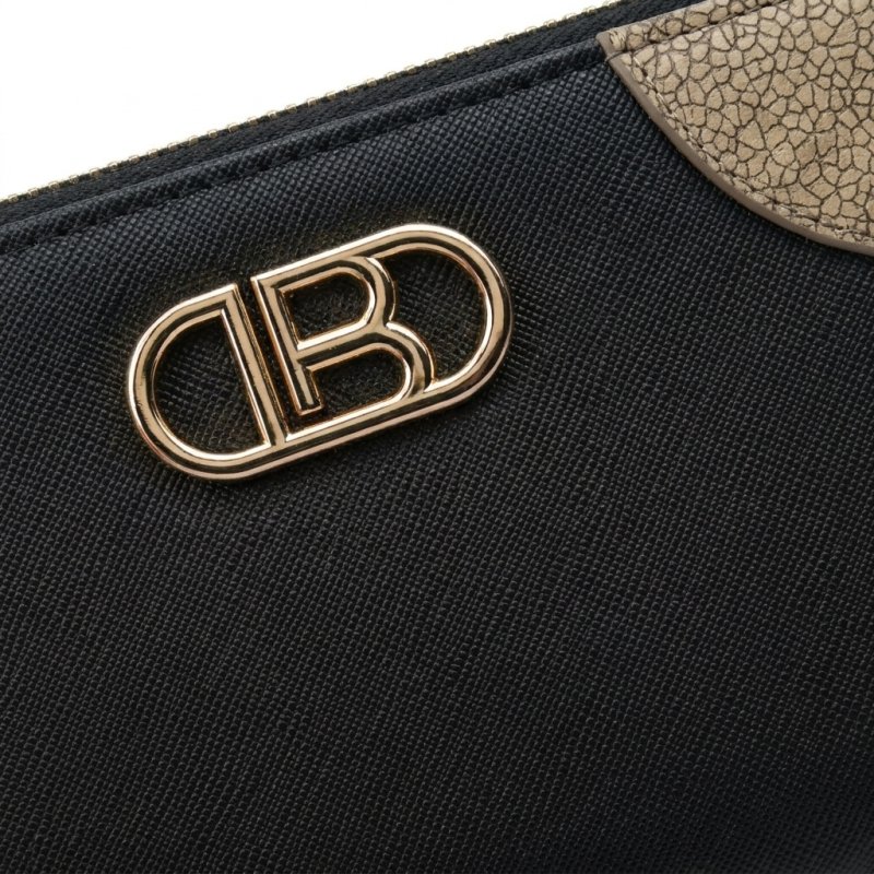 Laura Biagiotti Damen-Geldbörse aus PU, Design mit goldenem Logo, mit Münzfach und Geschenkbox — Ansicht 11