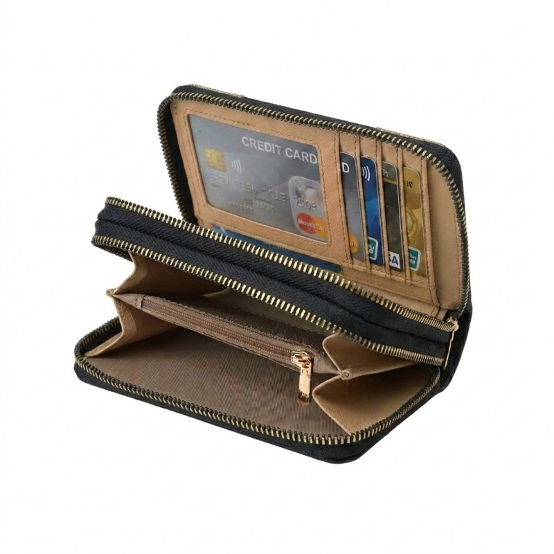 Laura Biagiotti Women's Wallet in PU, Gold Logo Design, With Coin Purse and Gift Box — view 8