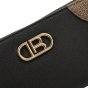Laura Biagiotti Damen-Geldbörse aus PU, Design mit goldenem Logo, mit Münzfach und Geschenkbox — Detail