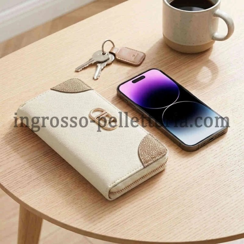 Laura Biagiotti Portafoglio Donna in PU, Design con Logo Dorato, Con Portamonete e Scatola Regalo — vista 16