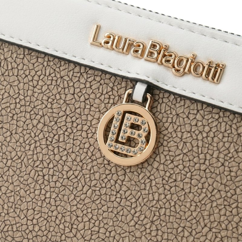 Laura Biagiotti Large Women's Wallet in PU, Mosaic Effect, With Coin Purse and Gift Box — view 11