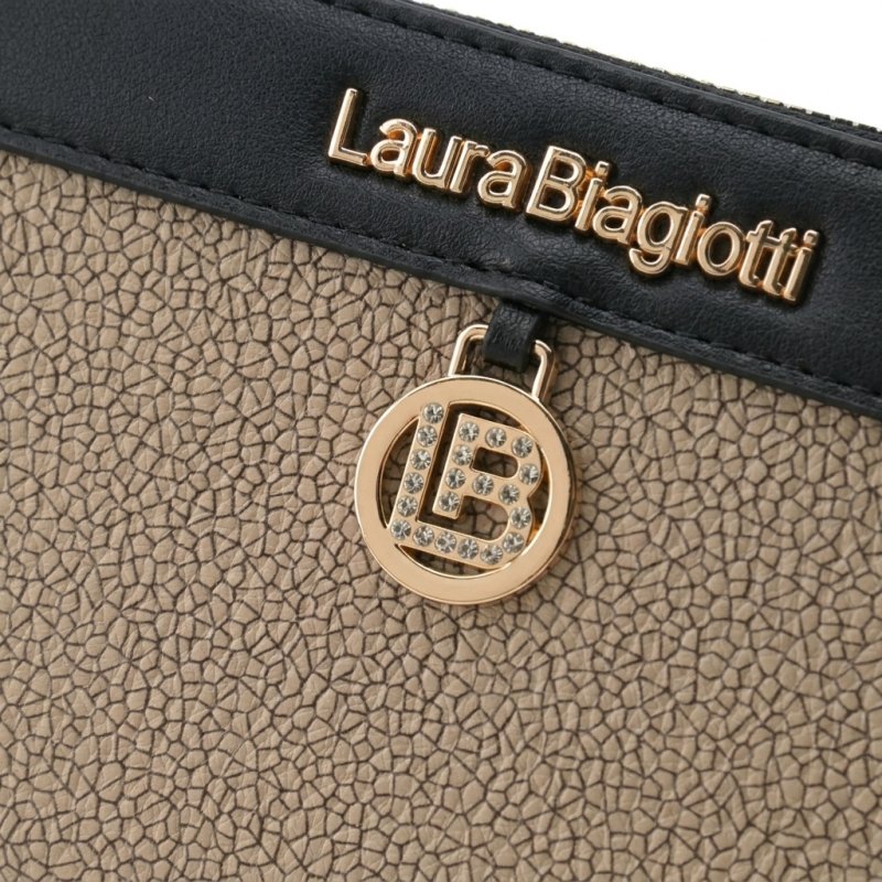 Laura Biagiotti Large Women's Wallet in PU, Mosaic Effect, With Coin Purse and Gift Box — view 29