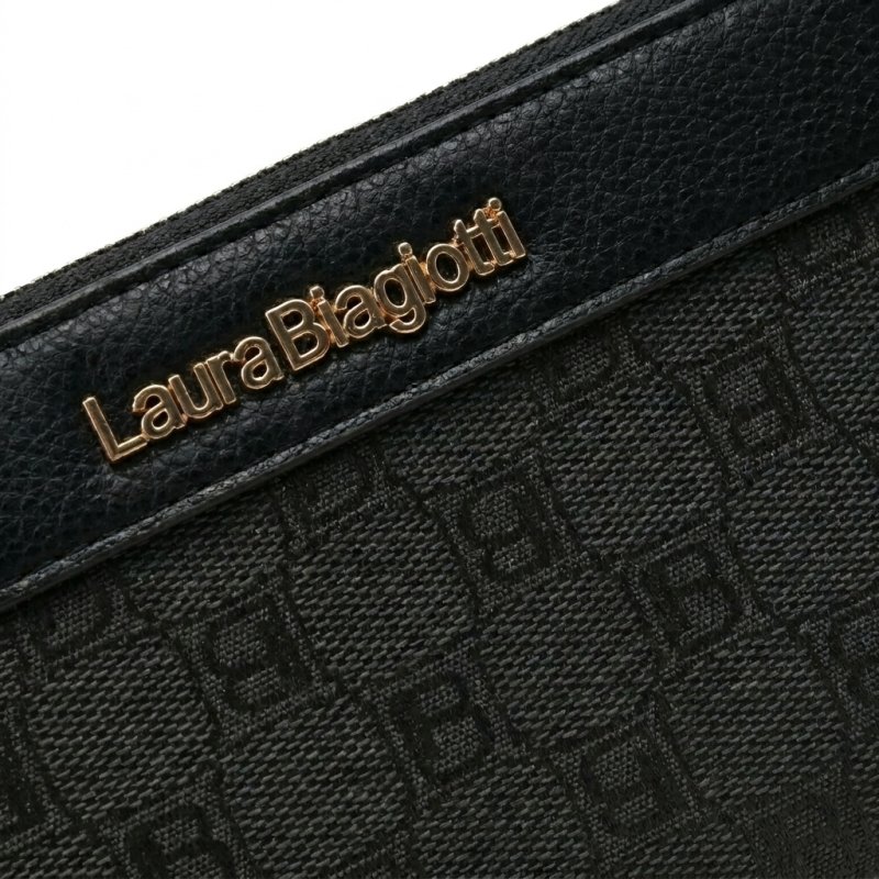 Laura Biagiotti Large Women's Wallet in PU and Logo Fabric, With Coin Purse and Gift Box — view 17