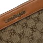 Laura Biagiotti Large Women's Wallet in PU and Logo Fabric, With Coin Purse and Gift Box — inside