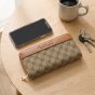 Laura Biagiotti Large Women's Wallet in PU and Logo Fabric, With Coin Purse and Gift Box — detail