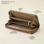 Laura Biagiotti Large Women's Wallet in PU and Logo Fabric, With Coin Purse and Gift Box — back view
