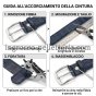 Conte Massimo Ceinture Homme Femme en Cuir Véritable Effet Croco, Boucle Sans Nickel, Made in Italy, Hauteur 3… — vue arrière