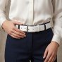 Conte Massimo Unisex Genuine Leather Belt, Croc-Embossed, Made in Italy, 3.5cm, With Box — view 12