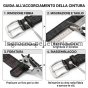 Conte Massimo Ceinture Homme Femme en Cuir Véritable Effet Croco, Boucle Sans Nickel, Made in Italy, Hauteur 3,5 cm… — vue 17