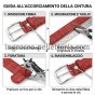 Conte Massimo Ceinture Homme Femme en Cuir Véritable Effet Croco, Boucle Sans Nickel, Made in Italy, Hauteur 3,5 cm… — vue 24