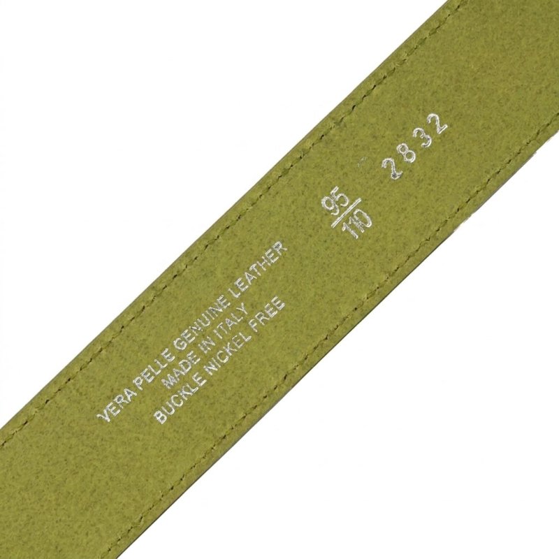 Conte Massimo Cinturón Hombre Mujer en Piel Auténtica Efecto Cocodrilo, Hebilla Sin Níquel, Made in Italy, Alto 3… — vista 42